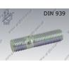 Stud bolt  (1,25d) M10×55-8.8 zinc plated  DIN 939