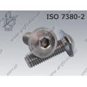 Hexagon socket button head screw with collar  FT M 4× 8-A2-70   ISO 7380-2