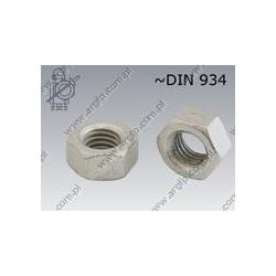 Prevailing torque type hex nut biloc  M 8-8 zinc plated  ~DIN 934
