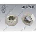 Prevailing torque type hex nut biloc  M 8-8 zinc plated  ~DIN 934