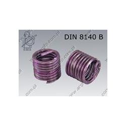 Self locking threaded insert  M 6×1-1D    ~DIN 8140 B