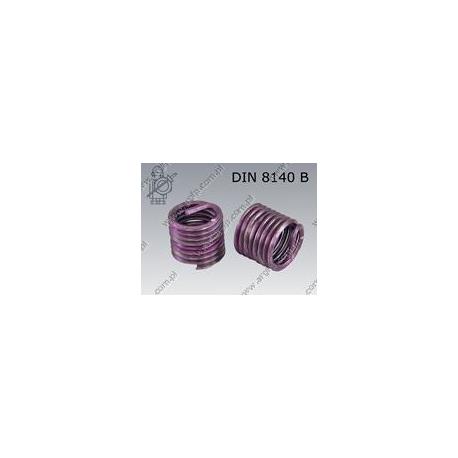 Self locking threaded insert  M 6×1-1D    ~DIN 8140 B