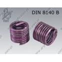 Self locking threaded insert  M 6×1-1D    ~DIN 8140 B