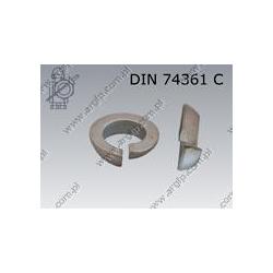 Wheel spring washer  12,5(M12)  fl Zn  DIN 74361 C