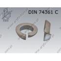 Wheel spring washer  18,5(M18)  fl Zn  DIN 74361 C