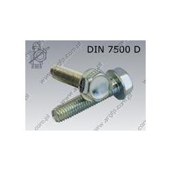 Thread forming screw  M 4×10  zinc plated  ~DIN 7500 DE
