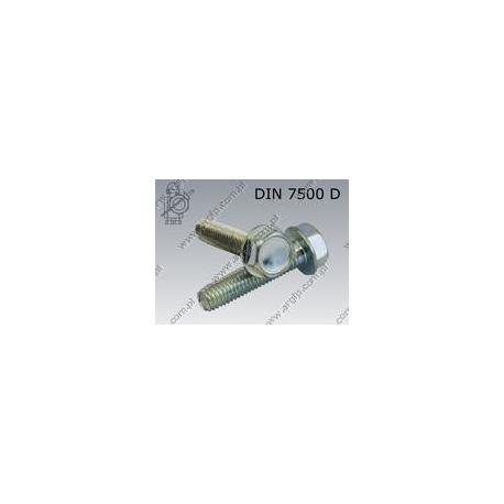 Thread forming screw  M 4×12  zinc plated  ~DIN 7500 DE