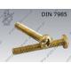 Machine screw  C-FT M 4× 8-brass   DIN 7985