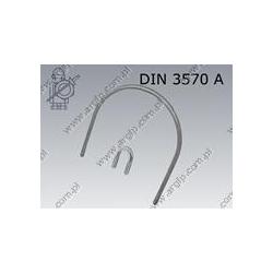 U-bolt  23/M10  zinc plated  ~DIN 3570 A