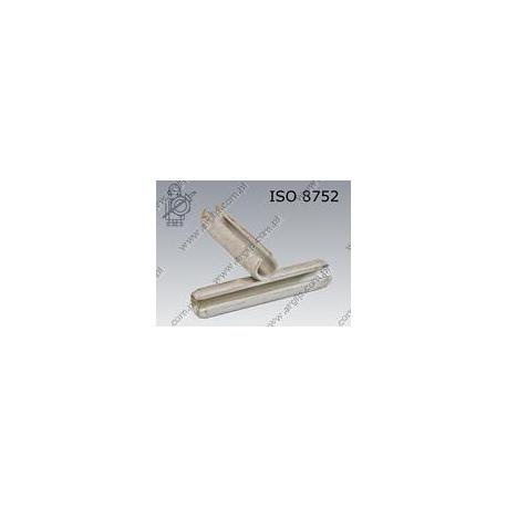 Heavy duty spring pin  6×28  fl Zn  ISO 8752