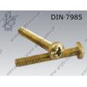Machine screw  C-FT M 6×20-brass   DIN 7985