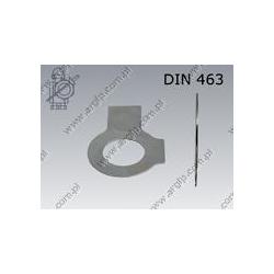 Tab washer with long and short tab  13(M12)  zinc plated  DIN 463