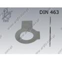 Tab washer with long and short tab  31(M30)  zinc plated  DIN 463