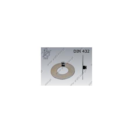 External tab washer  25(M24)  zinc plated  DIN 432