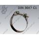 Hose clamp GBS  91-97/25-W2   DIN 3017 C1