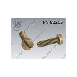 Machine screw  slotted M 2,5× 6-brass   82215