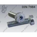 Hex socket head cap screw, low head  M10×20-08.8 zinc plated  DIN 7984