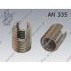 Self-tapping insert, slotted  M12-A1   AN 335