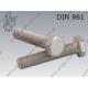 Hex bolt  M12×1,5×70-10.9 fl Zn  DIN 961