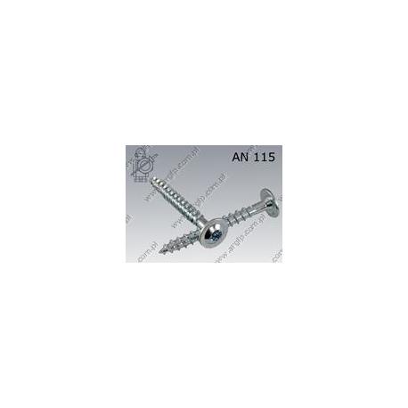 Chipboard screw hardened, wafer hd  Tx 8×160  zinc plated  AN 115