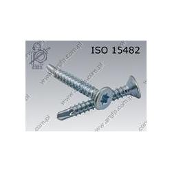 Self drilling screw, CSK head  Tx ST 3,5×19  zinc  ISO 15482