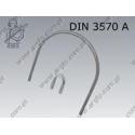 13 U-bolt  228/M20  zinc plated  ~DIN 3570 A per stuk