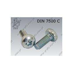 Thread forming screw  Tx M 4×10  zinc plated  DIN 7500 PE