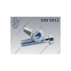 Hex socket head cap screw, low head  M 4×12-08.8 zinc plated  DIN 6912