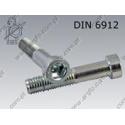Hex socket head cap screw, low head  M10×45-08.8 zinc plated  DIN 6912