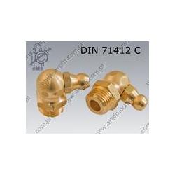 Grease nipple (90)  M10×1-brass   DIN 71412 C