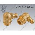 Grease nipple (90)  M10×1-brass   DIN 71412 C