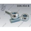 Eye bolt  M30×260-4.6 zinc plated  DIN 444 B