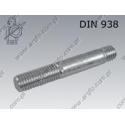 Stud bolt  (1d) M16×35-8.8 zinc plated  DIN 938
