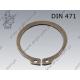19 borgringen  as  32×1,5 rvs A4  DIN 471 per 25