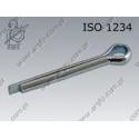 Split pin  6,3×50  zinc plated  ISO 1234 per 25 stuks