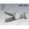 Hex bolt  M16×30-10.9 fl Zn  DIN 933