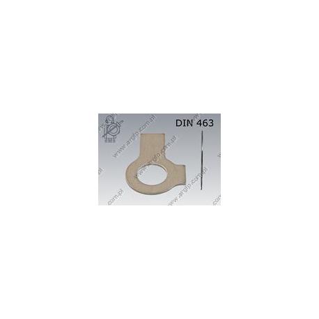 Tab washer with long and short tab  10,5(M10)-A2   DIN 463