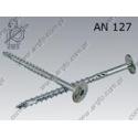 Wood screw wafer hd TURBO  Tx 10×260  zinc plated  AN 127
