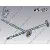 Wood screw wafer hd TURBO  Tx 10×400  zinc plated  AN 127