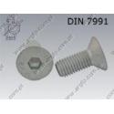 Hex socket CSK head screw  FT M10×50-010.9 fl Zn  ISO 10642 **