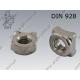 Square welding nut  M10-A2   DIN 928