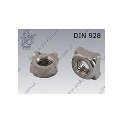 Square welding nut  M10-A2   DIN 928