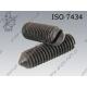 Slotted set screw with cone point  M 4×12-14H   ISO 7434