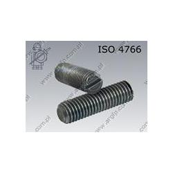 Slotted set screw with flat point  M 3× 6-14H   ISO 4766