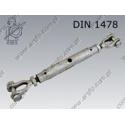 Turnbuckle pipe body  j-j M 8  zinc plated  DIN 1478