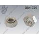 Hexagon welding nut  M 3-A2   DIN 929