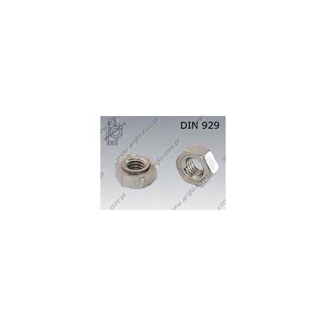 Hexagon welding nut  M 3-A2   DIN 929