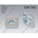 Square nut  M 4-04 zinc plated  DIN 562