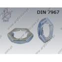 Self-locking nut  M 6  zinc plated  DIN 7967
