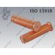 Welding stud  M 3× 8  coppered  ISO 13918 PT